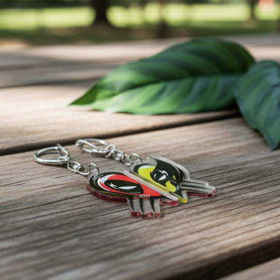 2-in-1 Best Friends Matching Acrylic Breakable Keychain