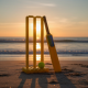 Big Cricket Kit, Cricket Set with 1 Cricket Bat, 1 Rubber Ball, Bails, 3 Stumps with Stand Base