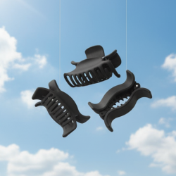 Big Hair Clips for Girls Kids Hair Accessories (6 Pcs Set / Black), Hair accessories