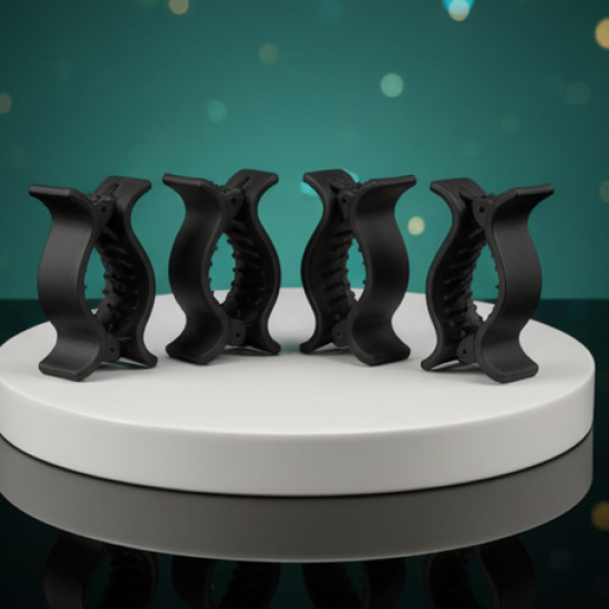 Big Hair Clips for Girls Kids Hair Accessories (6 Pcs Set / Black), Hair accessories