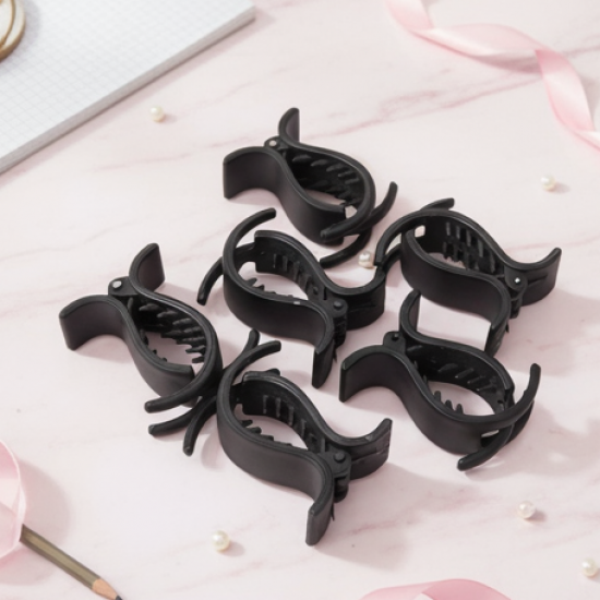 Big Hair Clips for Girls Kids Hair Accessories (6 Pcs Set / Black), Hair accessories
