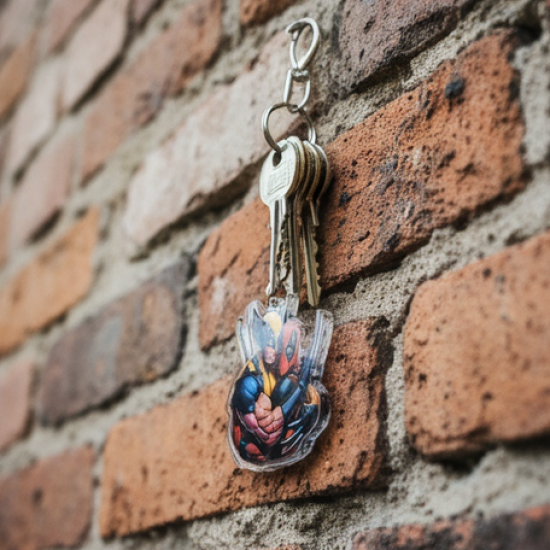 Cartoon Character Acrylic Keychain for  (1 Pc)