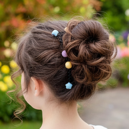 Cartoon Clip for Kids Girls Curly Hair Tidying Comb Hair Accessory for Women (1 Pc), Hair accessories