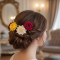 Colourful Flowing Flower Hair Pin (4 Pcs Set / Mix Color), Hair accessories