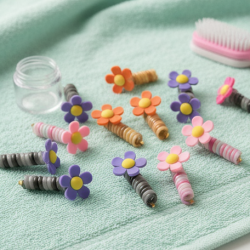 Colourful Telephone Wire Hairbands (1 pc / Mix Design), Hair accessories