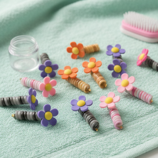 Colourful Telephone Wire Hairbands (1 pc / Mix Design), Hair accessories