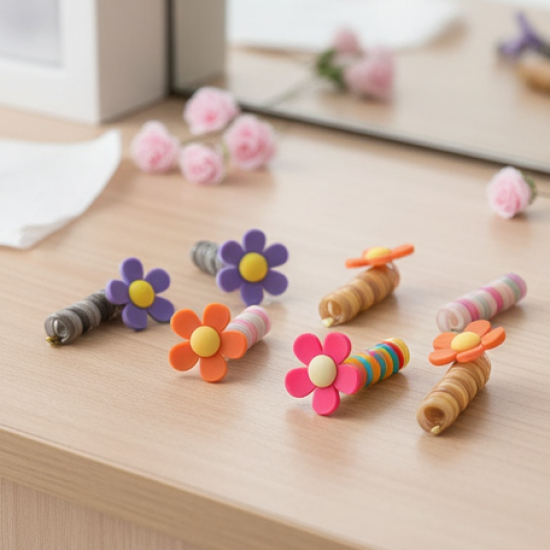 Colourful Telephone Wire Hairbands (1 pc / Mix Design), Hair accessories