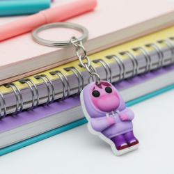 Cute Cartoon Character Keychain (1 Pc)