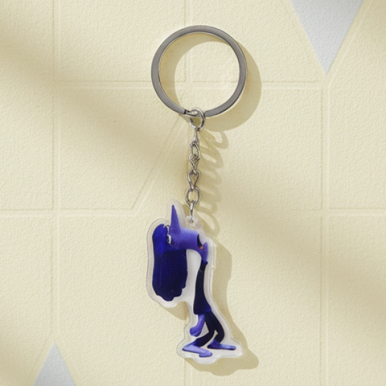 Cute Cartoon Character Acrylic Keychain (1 Pc)