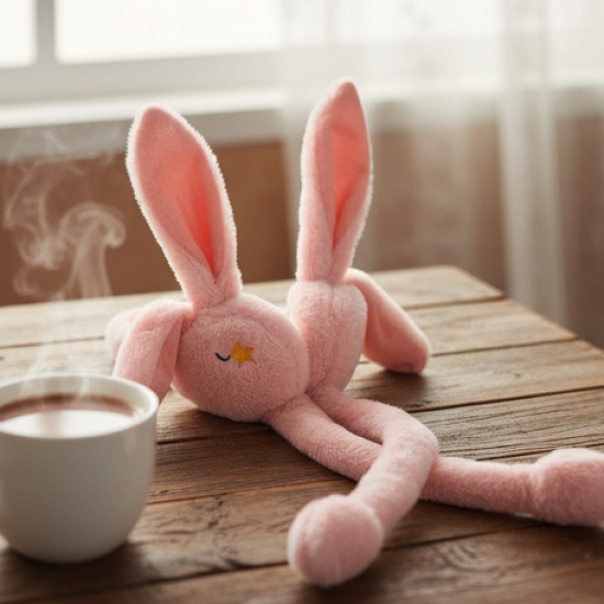 Cute Jumping Rabbit Ear Plush Winter Earmuffs (1 Pc)