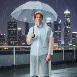 Eva Portable Rain Coat, Waterproof Raincoat (1pc)