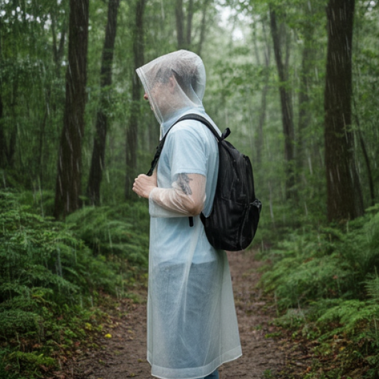 Eva Portable Rain Coat, Waterproof Raincoat (1pc)