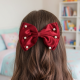 Hair Bow Knot Clip Suitable For Girls (1 Pc / Multicolour), Hair accessories
