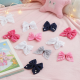 Hair Bow Knot Clip Suitable For Girls (12 Pc / Multicolour & Mix Design) Hair accessories