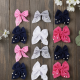 Hair Bow Knot Clip Suitable For Girls (12 Pc / Multicolour & Mix Design) Hair accessories