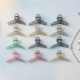 Hair Clutcher Clips (Mix Design, Multicolor / 12 Pc)
