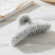 Large Plush Hair Claw Clips, Plastic Fluffy Hair Claw Hair (1 Pc / Mix Color)
