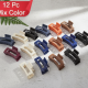 Matte Finish Rectangle Hair Claw Clip for Women and Girls – Assorted Color Pack – 12 Pc
