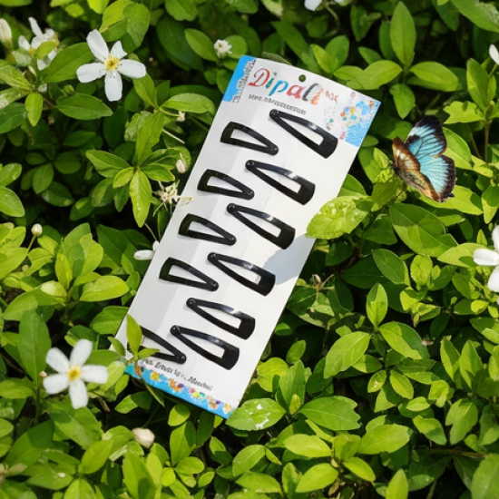 Metal Tik Tak Hair Clips (12 Pcs Set), Hair accessories