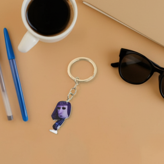Mini Cartoon Character Keychain (1 Pc)