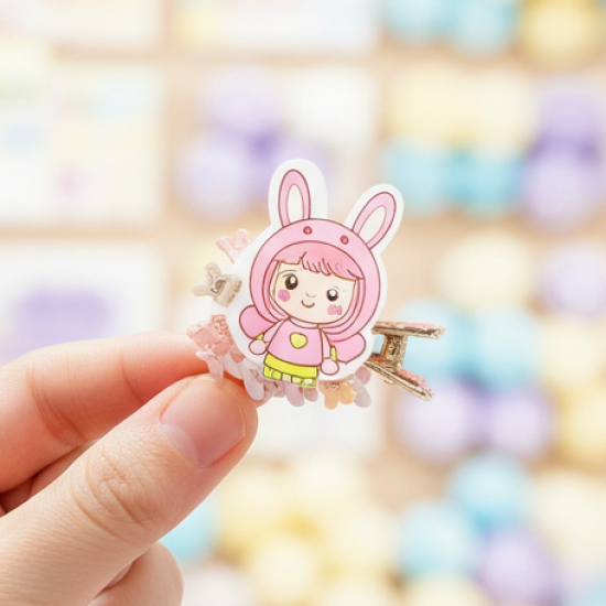 Mini Claw Hair Clips Set for Girls (12 Pkt / 1 Set)