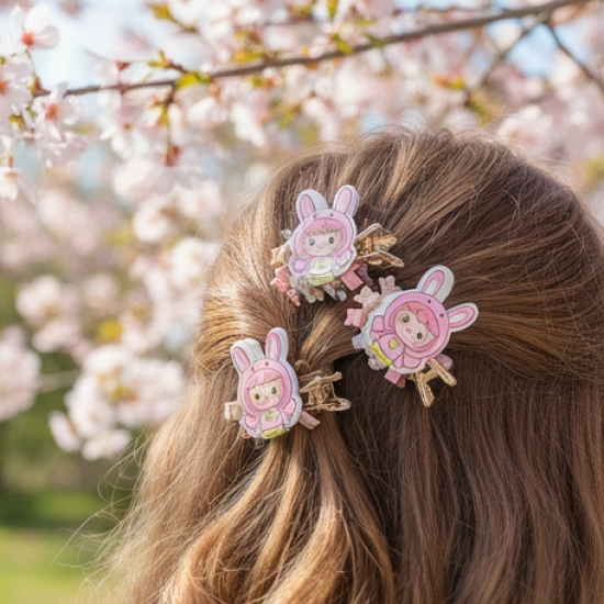 Mini Claw Hair Clips Set for Girls (12 Pkt / 1 Set)