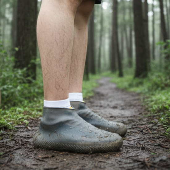 Non-Slip Waterproof Silicone Shoe Cover, Large