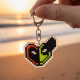 Pixel Style Acrylic Cartoon Keychain with Funky Design (1 Pc)