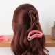 Plastic Hair Clamp Grip, Simple Matte Hair Barrette Clamp (12 Pc)