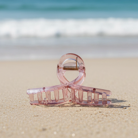 Plastic Hair Clamp Grip, Simple Matte Hair Barrette Clamp (1 Pc)