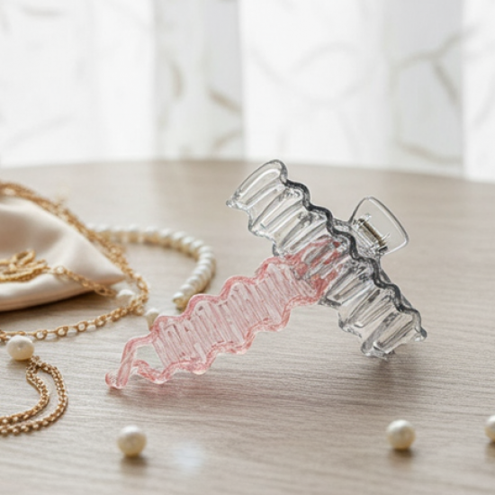 Plastic Hair Claw Clips Strong Clips (12 Pc / Mix Color), Hair accessories