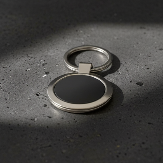 Premium Round Shape Metal Keychain (1 Pc)