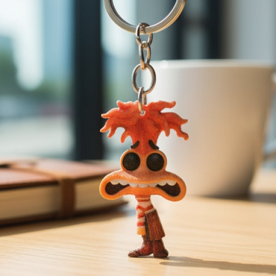 Quirky Cartoon Character Keychain (1 Pc)