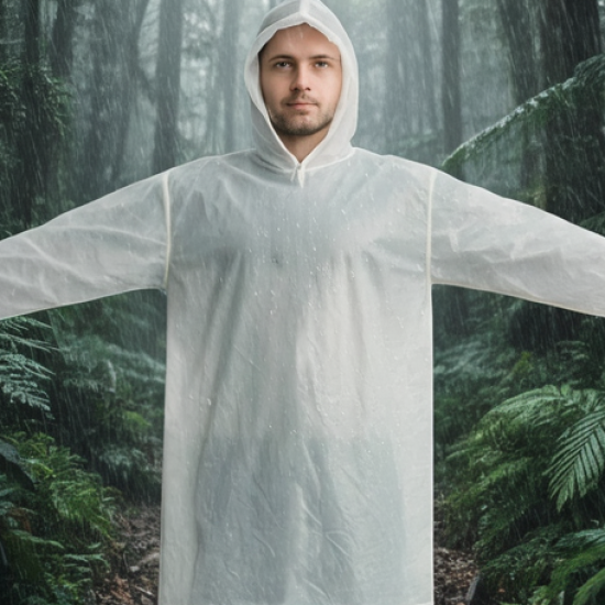 Raincoat Protect Body Arms Legs, Waterproof Reusable Rain Suit for Outdoor Accessory (1pc)