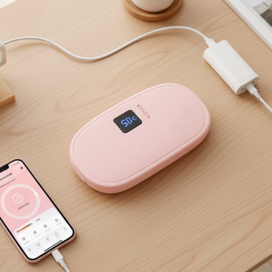 Rechargeable Smart Warm Palace Belt, Period Massager (1 Pc)
