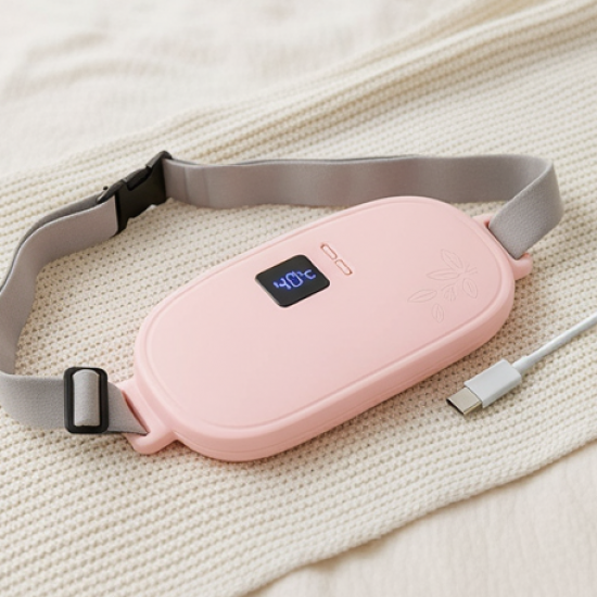 Rechargeable Smart Warm Palace Belt, Period Massager (1 Pc)