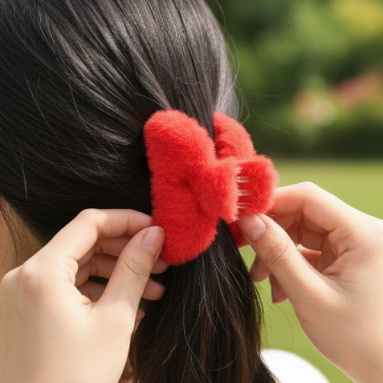 Small Hair Claw Clips, Plastic Fluffy Hair Claw Hair, Hair accessories (12 Pcs Set)