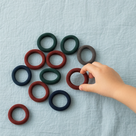 Small Hairbands Bands for Hair Rubber Bands (Pack of 50 / Multicolour), Hair accessories