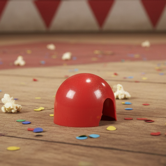 Small Plastic Joker Clown Nose toy (1 Pc / Mix Color & Design)