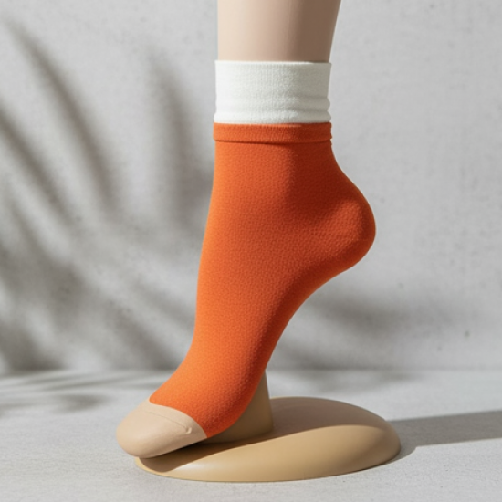 Socks Breathable Thickened Classic Simple Soft Skin Friendly (1Pair)