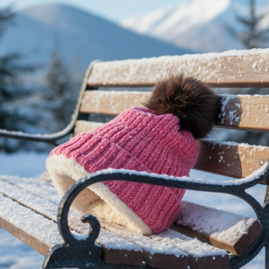 Soft Winter Cap, Woolen Inside Fur Beanie Cap (1 Pc / Mix Design & Color)