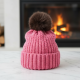 Soft Winter Cap, Woolen Inside Fur Beanie Cap (1 Pc / Mix Design & Color)