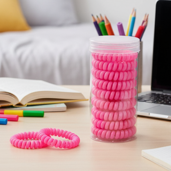 Telephone Wire Hair bands Pack of 100 Pcs, Hair accessories