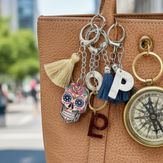 Trendy Designer Assorted Keychains (Mix Design / 1 Pc)