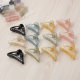 Triangle Shape Mix Color Plastic Hair Claw Clip – 12 Pc Durable Grip for Women and Girls