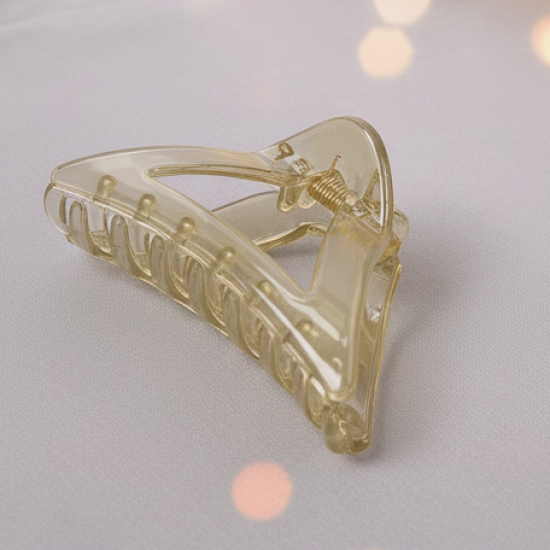 Triangle Shape Mix Color Plastic Hair Claw Clip – 12 Pc Durable Grip for Women and Girls