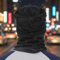 Ultra Soft Unisex Woolen Beanie Cap Plus Muffler Scarf