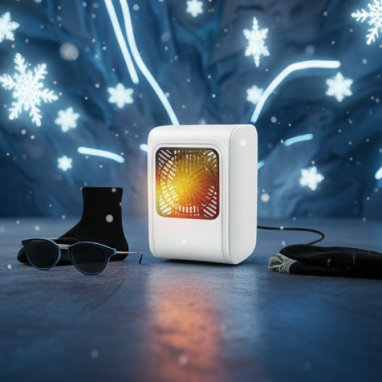 Winter Warm Set- Bennie hat, Room Heater, Sunglasses And Socks (5 Pcs Combo)