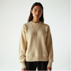 Women's Gold Thread Accent Knit