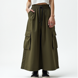Women's Earth Tone Cargo Skirt